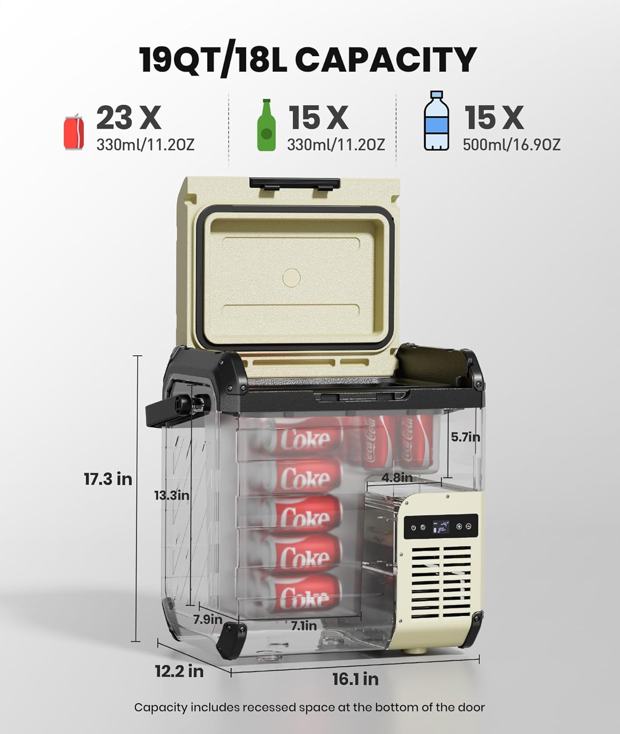 EENOUR D18 12 Volt Car Refrigerator 19Qt/18L